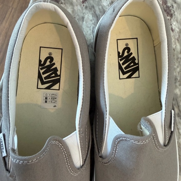 Vans Gray Classic Slip-On Shoes - Picture 6 of 6